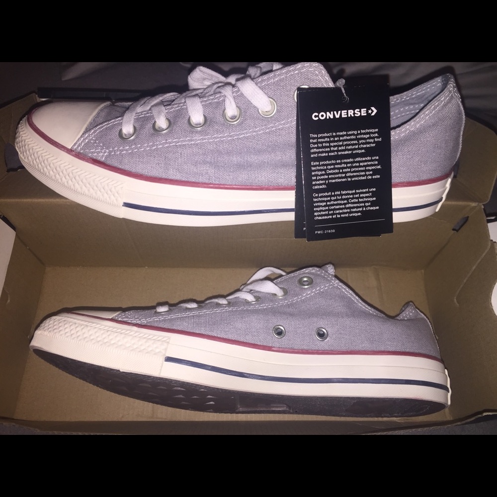 Brand new grey Converse